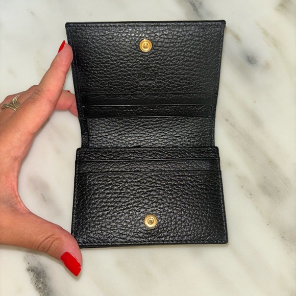 GUCCI Black Leather Card Case Wallet - Picture 5 of 12
